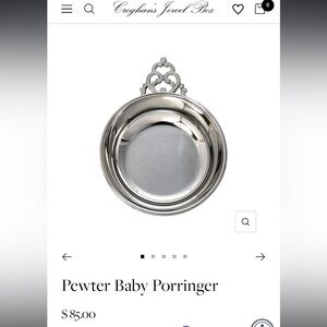 Reed and Barton Pewter baby bowl